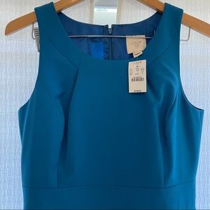 J. Crew blue sheath dress size 8 NWT